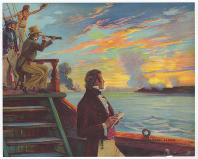 Birth of our National Anthem Francis Scott Key Writing "The Star-Spangled Banner" 